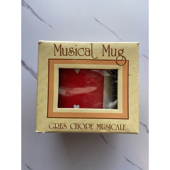 Vintage VTG 1986 Musical Stoneware Melody Mug SWEETHEART Coffee Tea Best Wishes - Picture 13 of 16